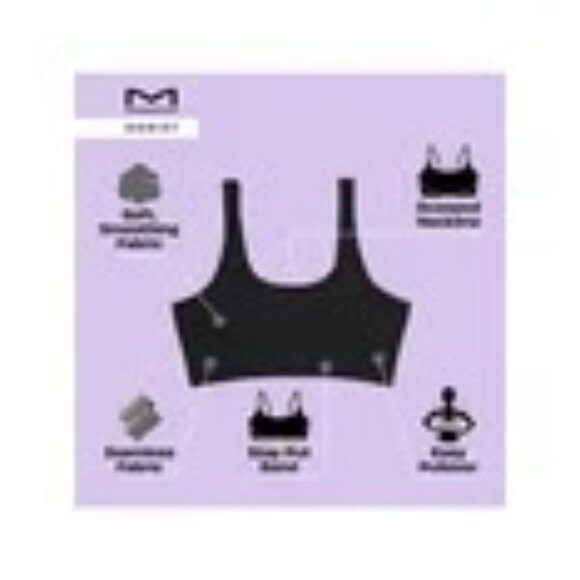 Maidenform Seamless Scoop Crop Wireless Bra MBW107 Brown XXXL - Picture 5 of 5
